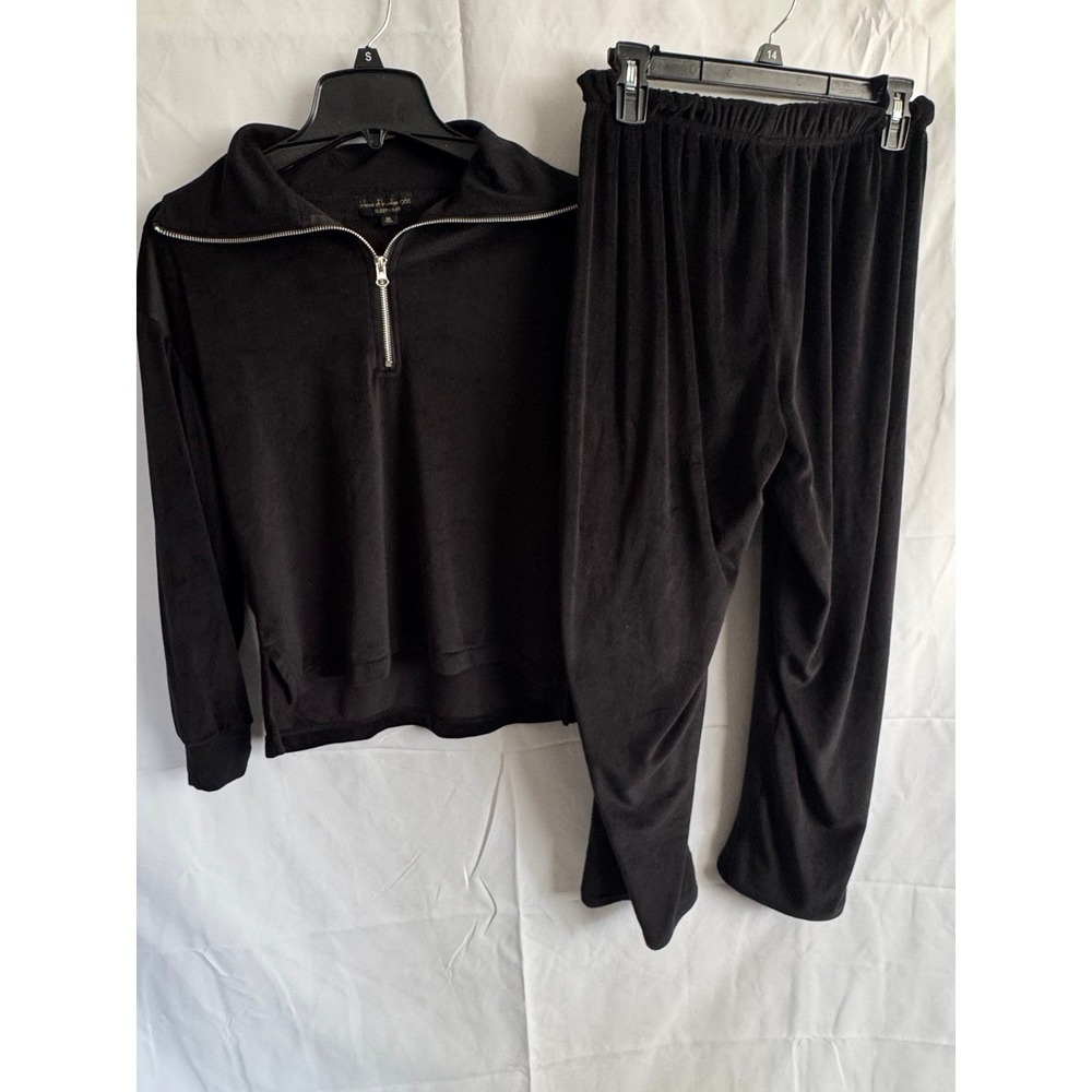 Women's Medium Sleep/Loungewear House Of Harlow 1960 Black Matching Set